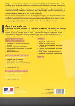 Agent de maîtrise 2021 - Concours externe, interne, 3e concours