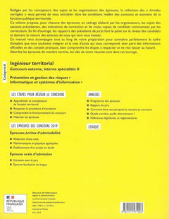Ingénieur territorial II 2021: Concours et spécialités II