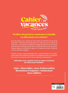 Cahier de vacances - Parents vs Enfants