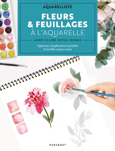 Fleurs & feuillages à l'aquarelle