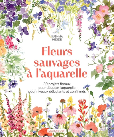 Fleurs sauvages à l'aquarelle