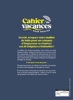 Cahier de vacances Enquêtes criminelles