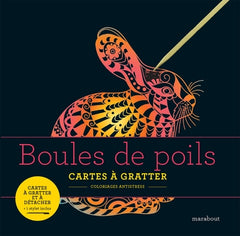 Livre à gratter - Boules de poils