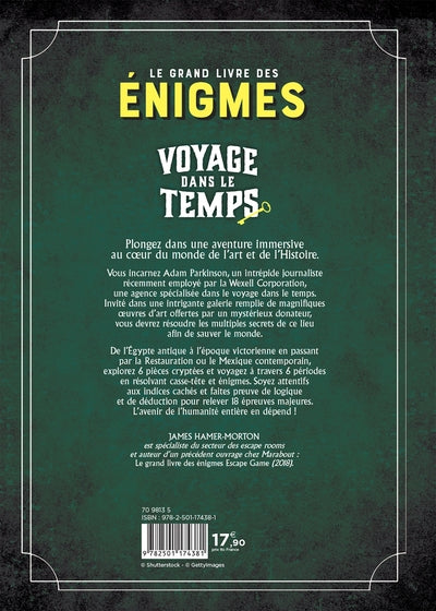 Le grand livre Escape Game - Voyage dans le temps