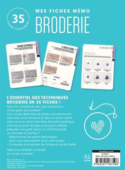 Mes fiches mémo Broderie