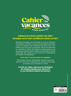 Cahier de vacances enquêtes criminelles