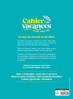 Cahier de vacances Le Routard en 50 villes