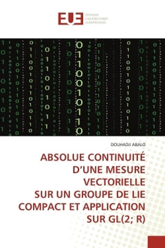 Absolue continuité d'une mesure vectorielle sur un groupe de Lie compact et application sur GL(2; R)