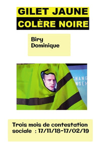 Gilet Jaune Colère Noire