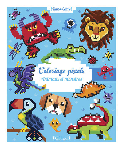 Coloriages pixels - Animaux et monstres