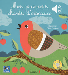 Mes premiers chants d'oiseaux - Livre sonore avec 6 puces - Dès 1 an