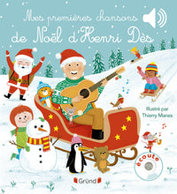 Mes premières chansons de Noël d'Henri Dès - Livre sonore avec 6 puces