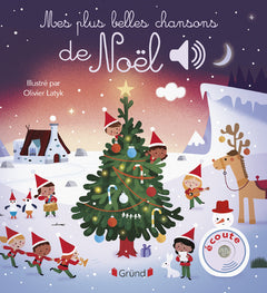 Mes plus belles chansons de Noël - Livre sonore avec 6 puces – Bébé dès 6 mois