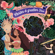 Cartes à gratter fluo