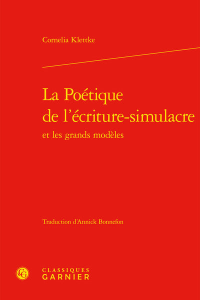 La poétique de l'écriture-simulacre