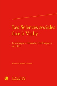 Les sciences sociales face à Vichy