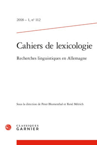 Cahiers de lexicologie