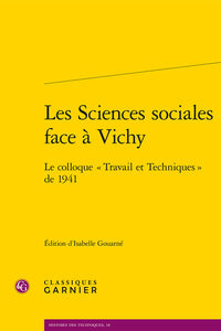 Les sciences sociales face à Vichy