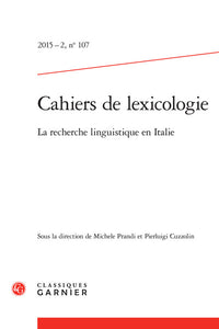 Cahiers de lexicologie