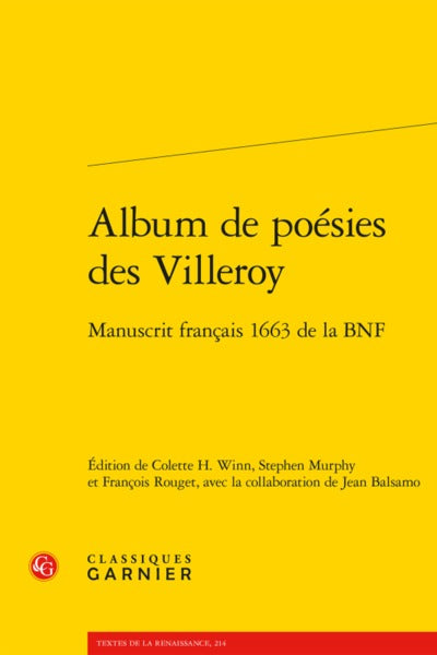Album de poésies des Villeroy