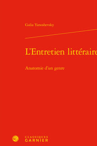 L'entretien littéraire