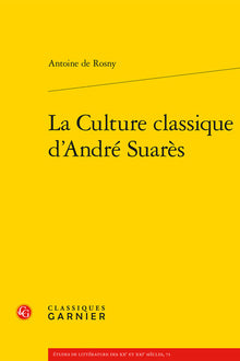 La Culture classique d'André Suarès