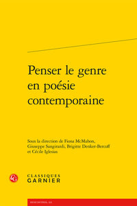 Penser le genre en poésie contemporaine
