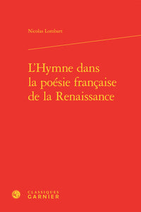 L'hymne dans la poésie française de la Renaissance