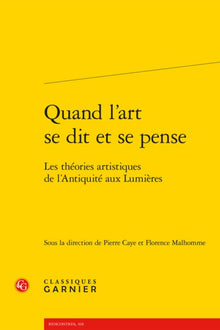 Quand l'art se dit et se pense