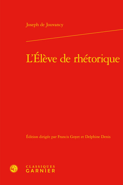 L'élève de rhétorique