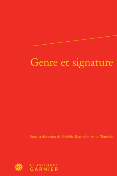 Genre et signature