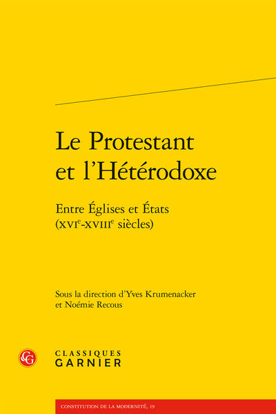 Le Protestant et l'Hétérodoxe