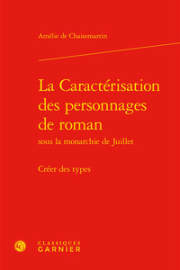 La Caractérisation des personnages de roman