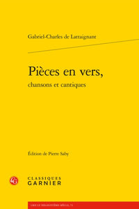 Pièces en vers