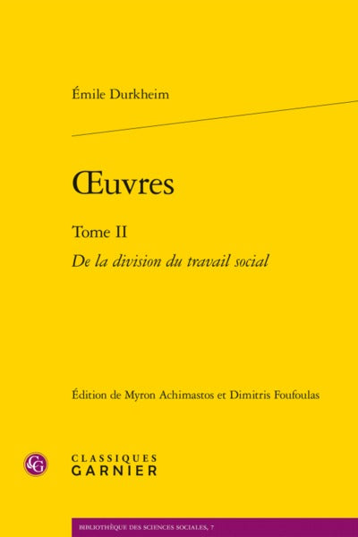 Oeuvres - Émile Durkheim