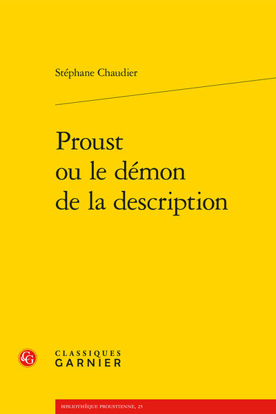 Proust ou le démon de la description