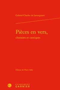 Pièces en vers