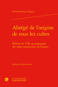 Abrégé de l'origine de tous les cultes