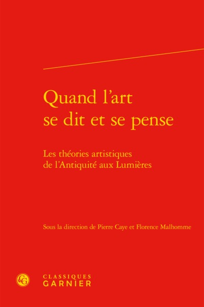 Quand l'art se dit et se pense