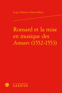 Ronsard et la mise en musique des Amours