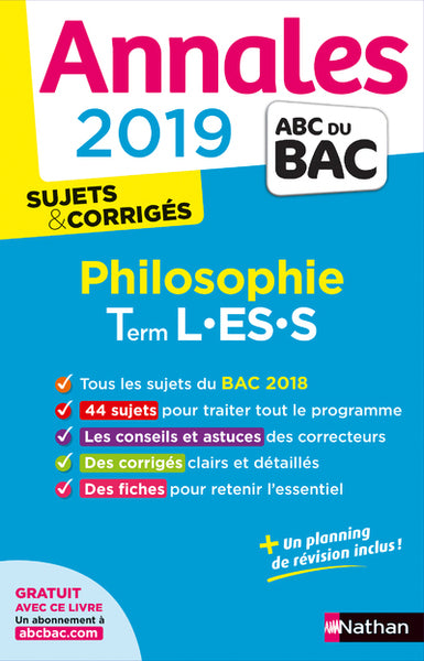 Annales ABC du BAC 2019 - Philosophie