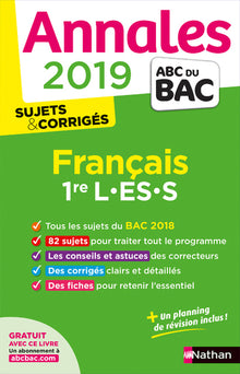 Annales ABC du BAC 2019 - Français 1re L-ES-S