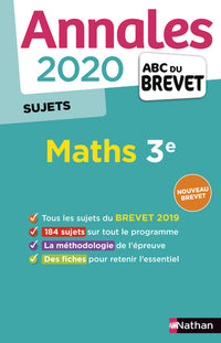 Annales ABC du Brevet 2020 Maths