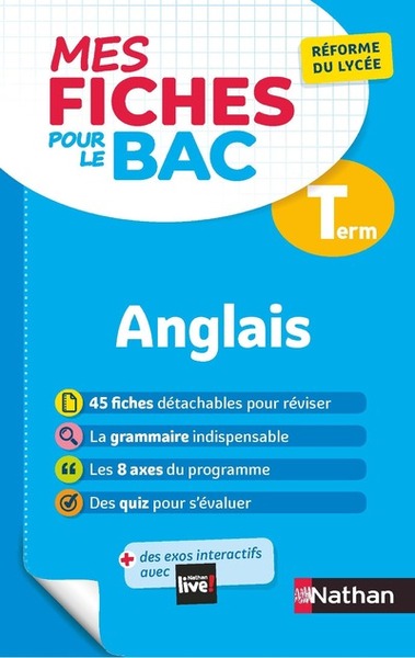 Anglais Terminale - Mes fiches pour le BAC Tle - BAC 2024
