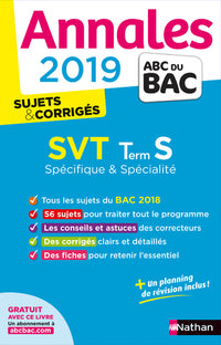 Annales ABC du BAC 2019 - SVT Term S Spé&Spé