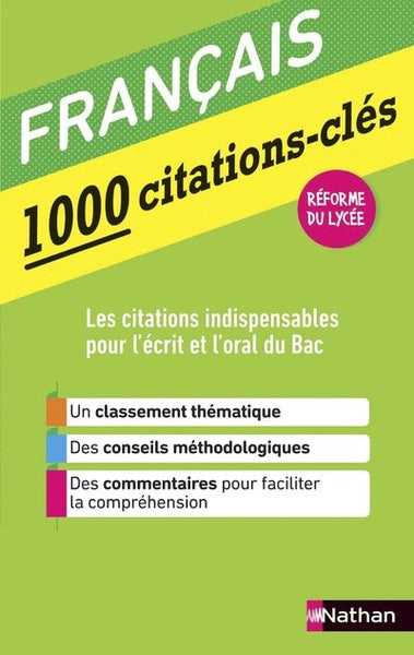 Le français en 1000 citations-clés