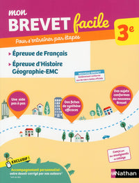 Mon brevet facile - Français, Histoire-Géo, EMC - 3e