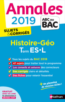 Annales ABC du BAC 2019 - Histoire-Géo Term L-ES