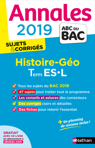 Annales ABC du BAC 2019 - Histoire-Géo Term L-ES