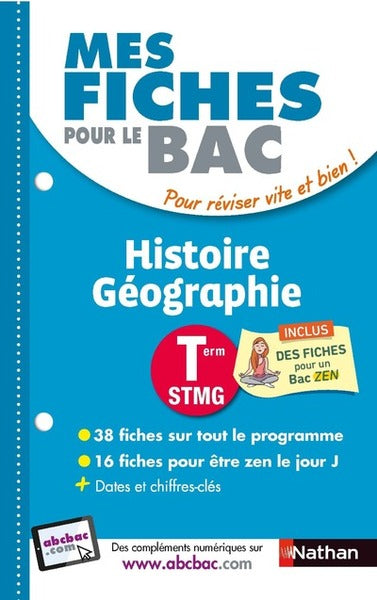 Mes fiches pour le BAC Histoire Géographie Term STMG